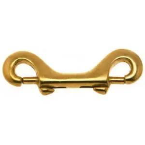 212 MAIN Double-Ended Chain Snaps, .41in Size, Bronze Metal Snap, Polished Finish for Sailing Water Sports
