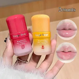 Two-Pack Glossy Lip Balm Set Moisturizing & Color Enhancing Lip Care Long-Lasting Hydration for Soft Lips Perfect for Daily Use