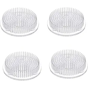 Set of 2 Flower Frog Clear Plastic Pin Frog Flower Arrangement Holder 2.76" Inch (70mm)