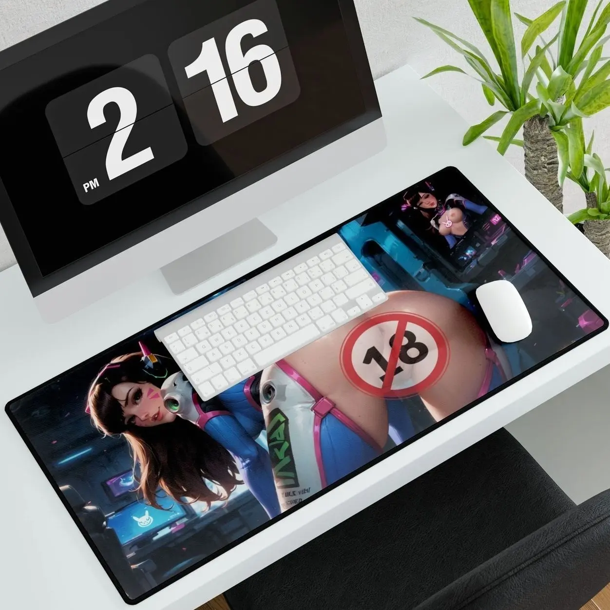 D.Va - Overwatch Waifu Large Deskmat Gaming Mousepad V4 Gift For Fans, Friends