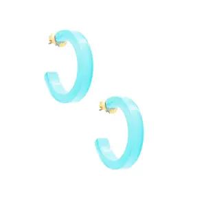 SMALL Daphne Resin Hoop Earrings