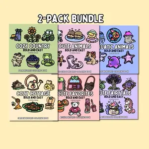 Sunflo Colors Coloring Book Bundle. 2-Pack Bundle of Bold and Easy Coloring Books