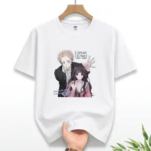 The Fragrant Flower Blooms with Dignity Tee – Sweet Couple Pose with Romantic Perfect Top Love Shirt Shortsleeve Thick Tropical Casual Menswear Cotton Tshirt