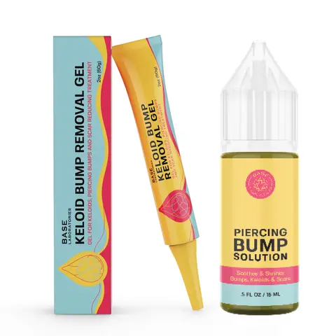Piercing Keloid Bumps Shrinking Duo | Piercing Bump Treatment + Keloid Bump Removal Gel | Keloid Scar Removal for all Scars, Keloids & Piercing Bumps