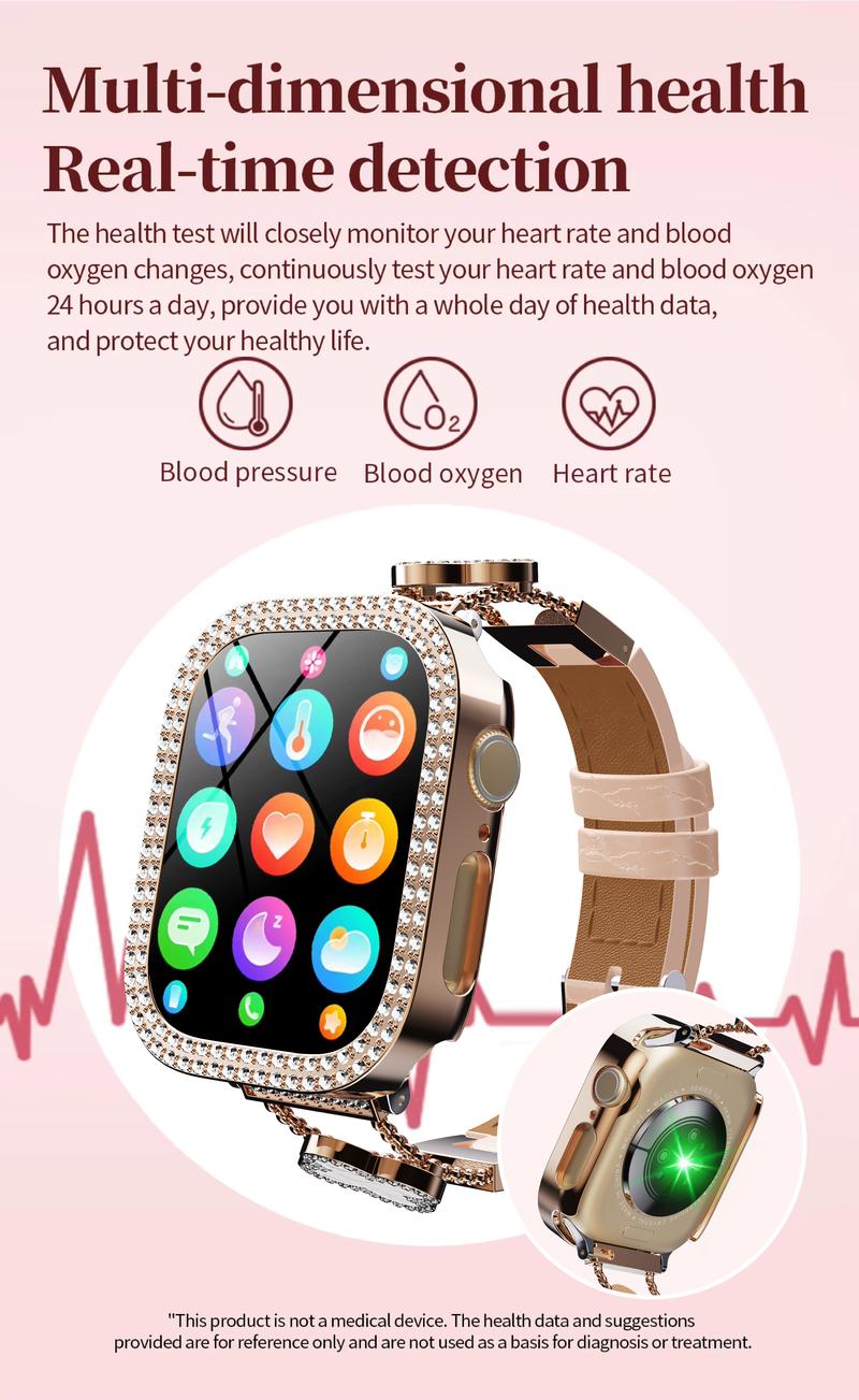 2026 Fashion Smart Watches for Women, Touch Screen Watch, Answer/Make Calls/100+ Sports Modes/Message Reminder, DIY Watch Dials, Wearable Devices, Smart Watches for iPhone/Andriod, Gift for Wife, Girl Friend 2026 Fashion Smart Watches for Women, Touch Screen Watch, Answer/Make Calls/100+ Sports Modes/Message Reminder, DIY Watch Dials, Wearable Devices, Smart Watches for iPhone/Andriod, Gift for Wife, Girl Friend