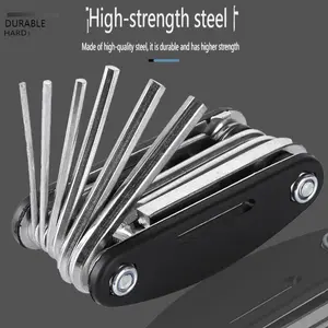 Folding Metric Repair Tool Set Kit - Motorcycle Bike Bicycle Cycling Mechanic Portable Multi Functional