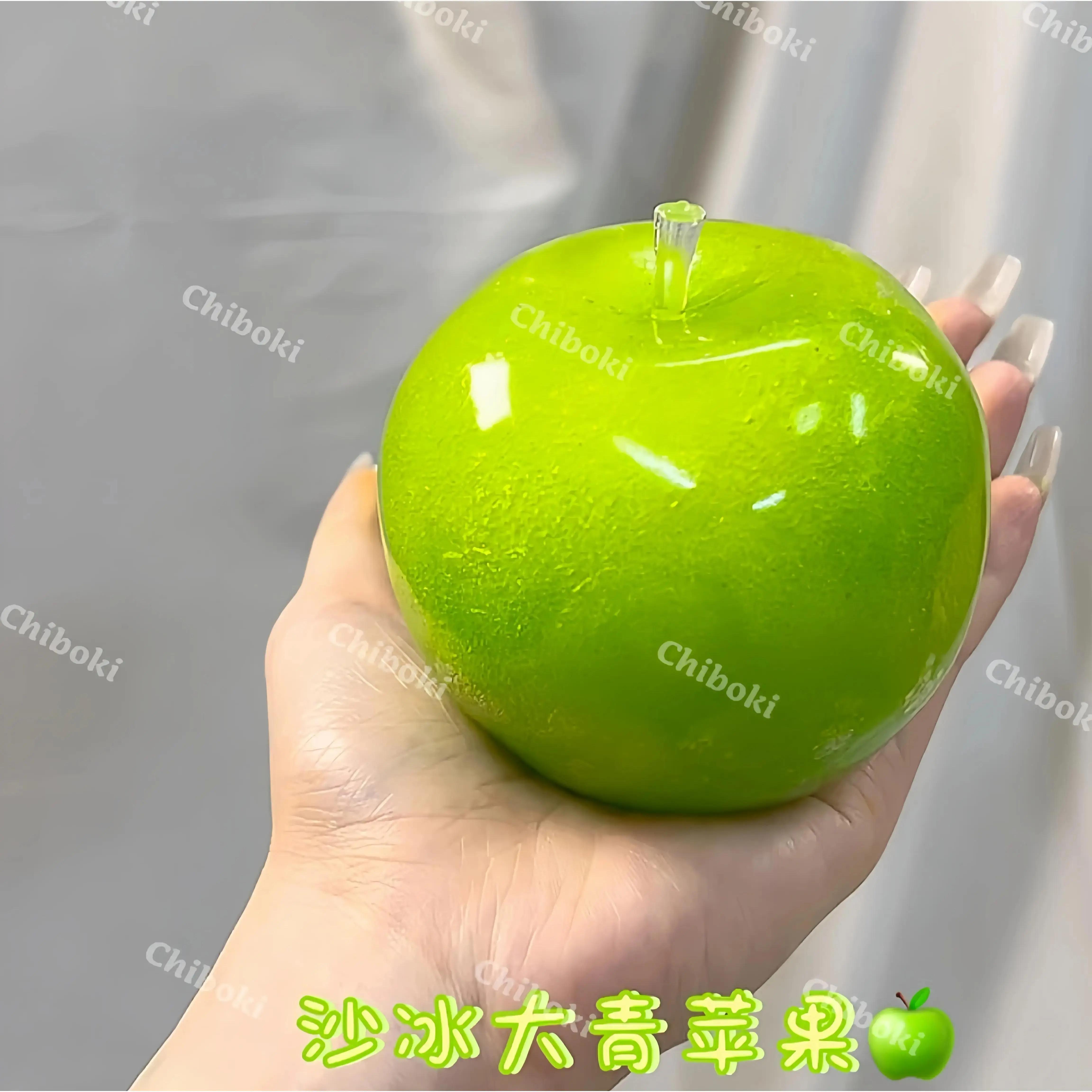 Slushie Green Apple Squishy - Moldable Non-Rebound Crunchy Fidget Toy| Perfect for Medium Grip Strength