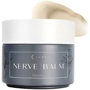 Lune Nerve Balm – Nerve Cream for Feet & Hands | Natural Relief Cream with Arnica, Vitamin B6 & Magnesium | 3.4 oz Body Care Blend
