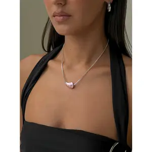 Living Large Pendant Necklace Pink