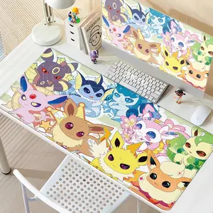 Eevee Anti-Scratch Gaming Mouse Pad, XXL Extended Desk Mat with Smooth Surface, Anti-Slip Rubber Base, Durable Thick Design for PC Office Setup, Anti-Scratch Mouse Pads
