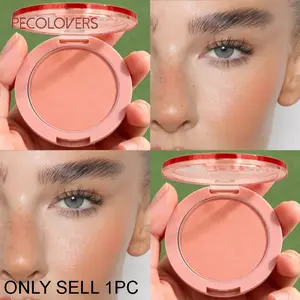 1PC Blush- Low-Saturation Soft Gradient Matte Finish Single Color Blush Palette, Light Pink to Purple Shades, Rich In Colors, Durable, Nude Makeup, Monochrome Blush Palette, Suitable for Beginner