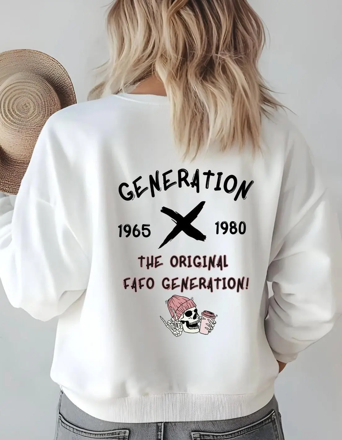 Generation X Sweatshirt Genx 1965-1980 Fafo Generation Sweatshirt Vintage Gen X Apparel Nostalgic Gift For Gen Xers Funny Meme Shirt
