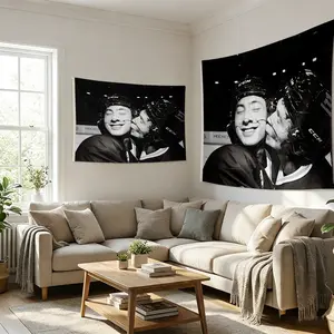 Vintage Heated Rivalry 3x5ft Flag Premium Polyester Tapestry Ilya Rozanov, Shane Hollander Art Print Wall Hanging for College Dorm Man Cave Decor Banner with 4 Grommets Solid Color Decorative Decoration Modern Stripe Design Size