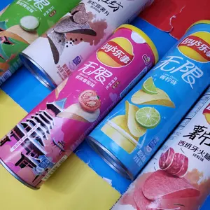 Lay's Tube Canned Potato Chips - Crispy  Crunchy Snack