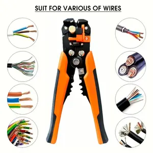 Self-Adjusting Insulation Wire Stripper cutter crimper Terminal Tool Pliers 8"