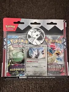Pokémon 2-Pack Twilight Masquerade Obsidian Flames Trading Card Game Set with Archaloson & Iron Blaster Cards