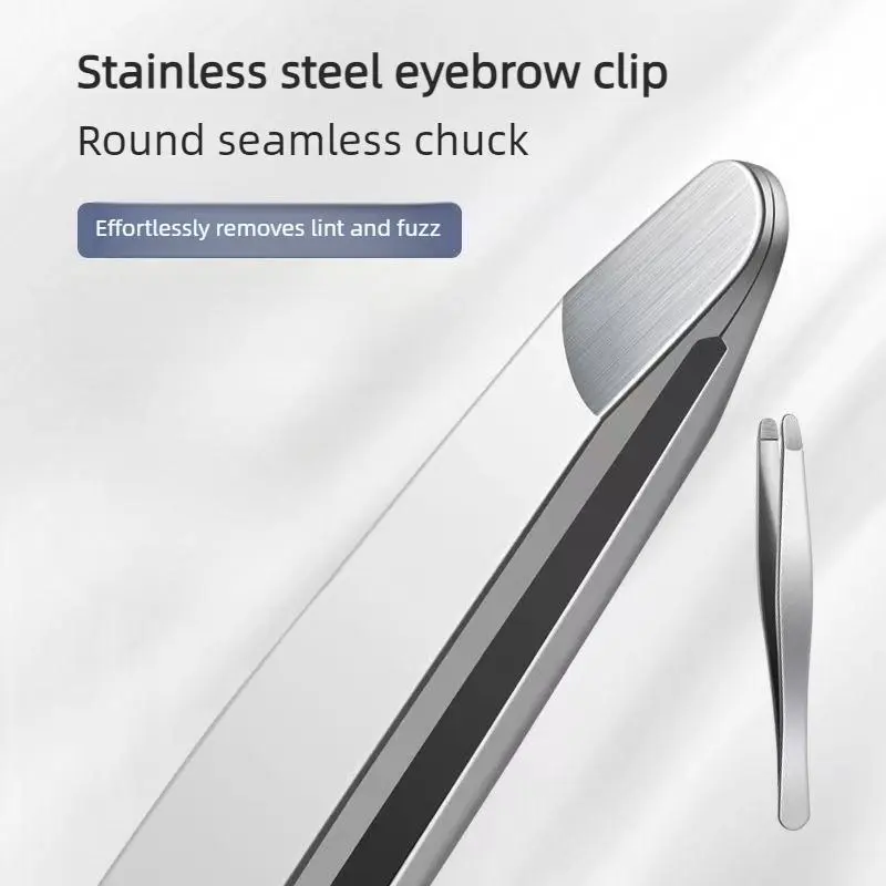 Stainless Steel Round Head Tweezers Eyebrow Tweezers Hair Removal Tweezers Seamless Clamping Makeup Tools Beard Clip