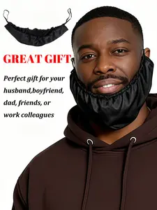 Men's Beard Cover Bag, Washable Reusable Facial Hair Protector, Ideal for Shaving, Comfortable & Secure Fit, Essential Grooming Accessory, Beard Care Accessories