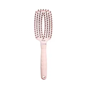 L'ANGE HAIR Detangling Vented Paddle Brush with Nylon & Boar Bristles | Glides Through Tangles on Wet or Dry Hair | Tames Flyaways & Frizz | Reduces Breakage & Damage | For All Hair Types