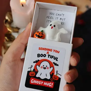1pc/3pcs Halloween Mini Matchbox Gift Set, Themed Gift Box, Cute Ghost Design, Unique Novelty Present for Family & Friends, Perfect Halloween Gift Idea