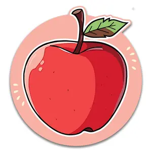 Red Apple Sticker