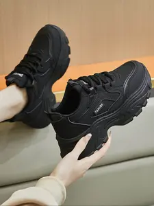 Women's Fashion Sneakers, Soft Sole Casual Shoes, Thick Bottom Height Increasing Running Shoes, Spring Summer Student Sports Footwear, Walking Running Shoes, Athletic Shoes, Jogging Shoes, Sporty Running Shoes