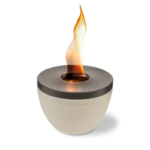 Sterno Small Tabletop Firepit with Firepit Gel Fuel, Cocoa & Sand, Round, 6.5" D x 5" H