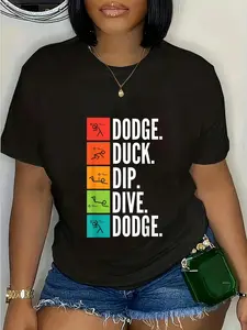 100% Cotton Duck Dip Dive I Ball Games I Funny Dodgeball T-Shirt T-Shirt