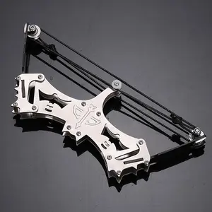 Stainless Steel Mini Bows and Arrows, Micro Composite Pulley Recurve Bow Arrows, Small Archery Weapons for Enthusiasts