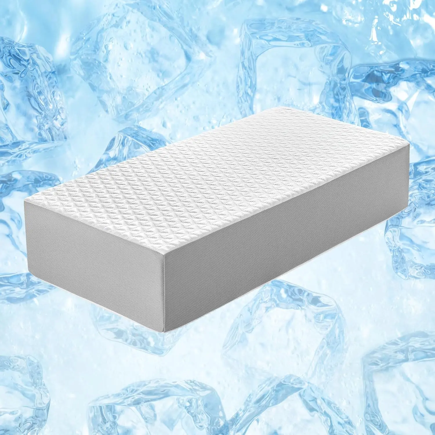 Cooling Cube Pillow for Side Sleepers, Square Memory  Side Sleeper Pillow Firm Soft Double-Sided Supportive, Support   Pillow for   , 24"x12"x5"