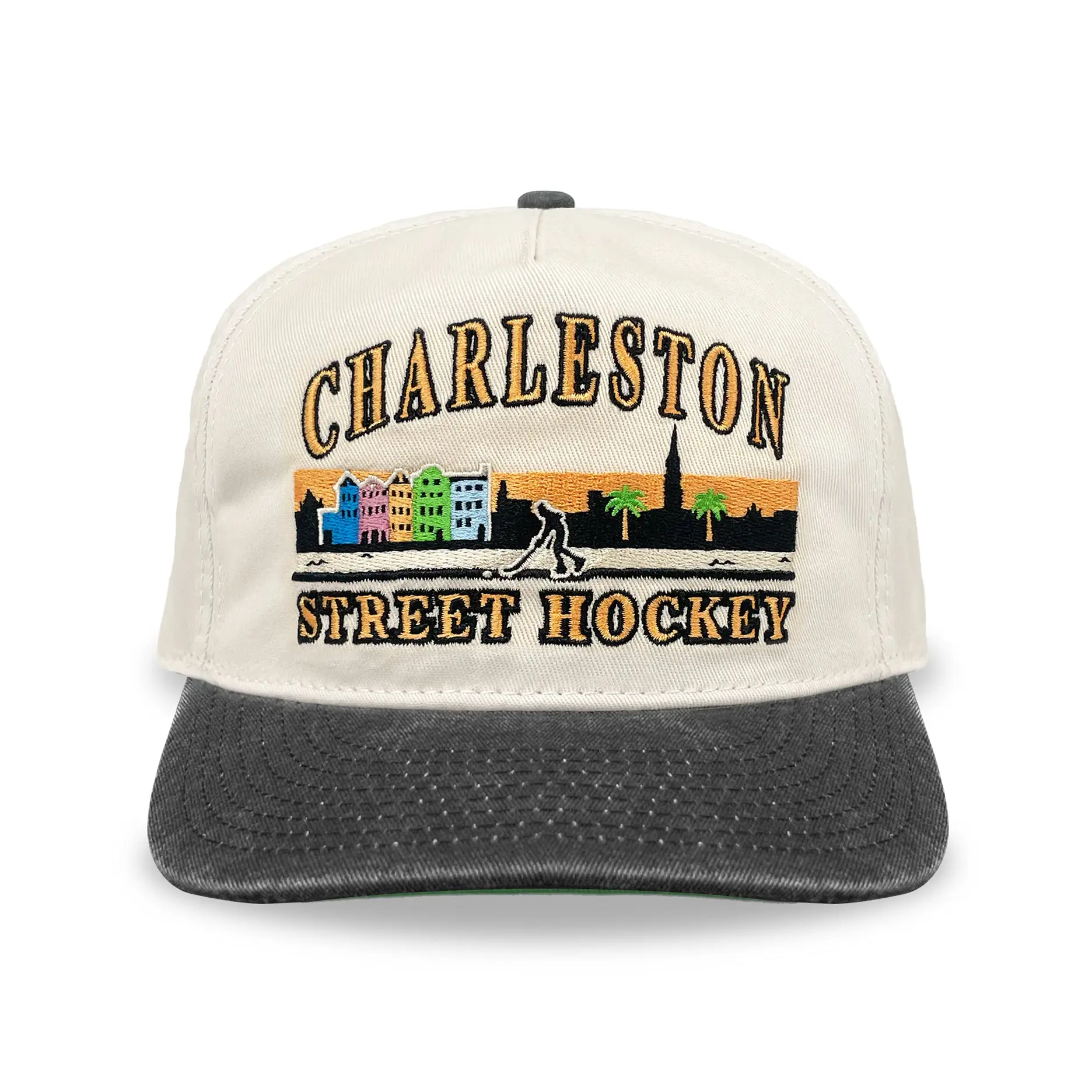 Charleston Street Hockey Snapback: Cream