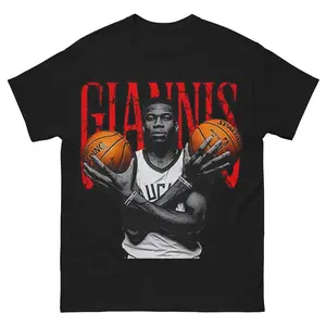 Giannis Antetokounmpo Basketball T-Shirt, Unisex Sports Tee Fan Gift
