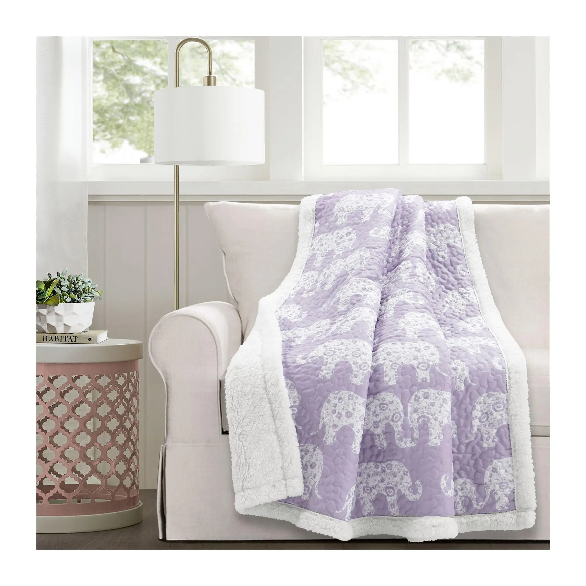 Lush Decor Elephant Parade Sherpa Throw Blanket Lush Decor Elephant Parade Sherpa Throw Blanket