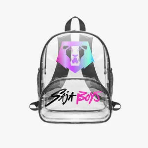 Clear PVC Anime Fantasy Backpack – Transparent Streetwear Edition