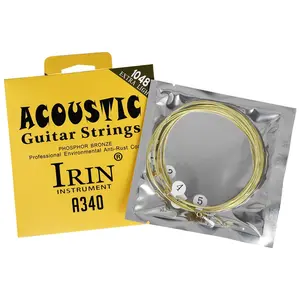 Acoustic Guitar String, Guitar String with Storage Bag, Guitar Accessories for Folk Guitar, Musical Instruments & Accessories
