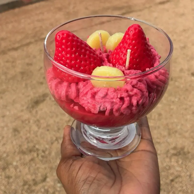 Strawberry/Banana Cheesecake Candle
