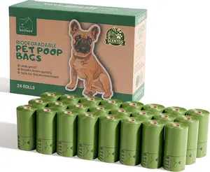 ATIFBOP Biodegradable Dog Poop Bags Rolls 360 Count Scented, Leak Proof and Extra Thick Waste Bag Refill (Scented)