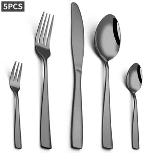 Stainless Steel Cutlery Set, 20 Pcs / 5-Count Set Including Knives, Forks and Spoons, Flatware Set for Home and Dining Bar, Kitchen Accessories Dinnerware Set, Dinner Sets, Stainless Steel Quality, Tableware, Chip Resistant, Dishwasher Safe