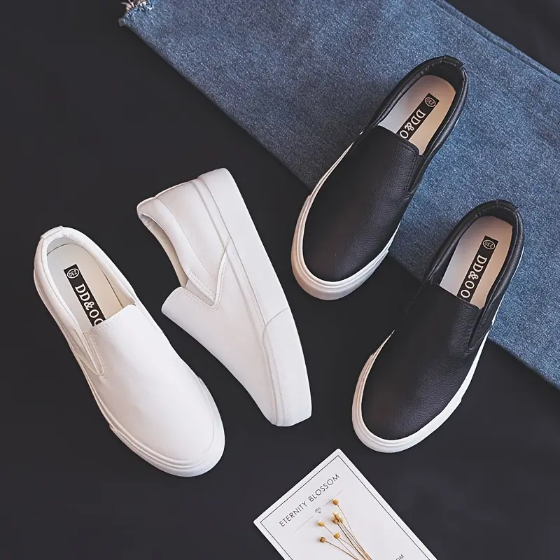 [Popular Choice] 1pc New black loafers women low-top loafers Women's slip-on summer single shoe casual shoes women Footwear Girl