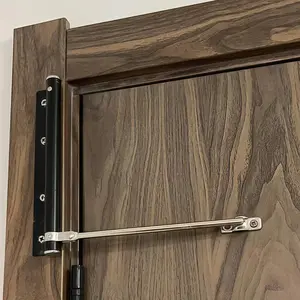 Easy to Install Automatic Door Closer for Home, Adjustable Speed Safety Spring Auto Soft Close Door Closer, Convert Hinged Doors to Self Closing with Arm Screw Wrench