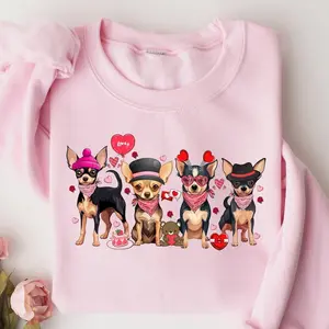 Valentine dog shirt, Chihuahua Shirt, Chihuahua Lover Shirt, Chihuahua Mom Shirt, chiwawa, valentine sweatshirt,dog valentine costumes