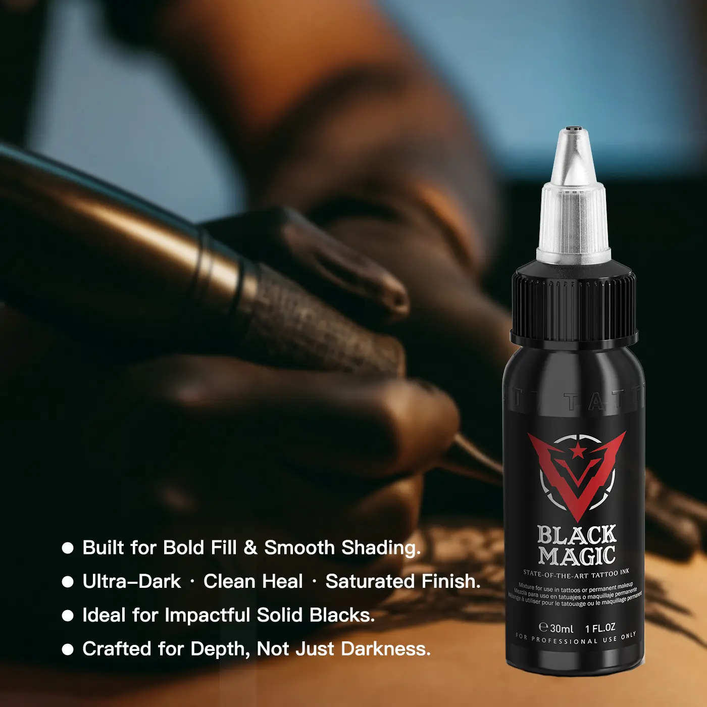 XTREME Ink - GO2 Black & Black Magic - Highly Concentrated, Smooth  Application, Sterile, Vegan & Safe 1 oz Bottle Halloween Makeup - TikTok  Shop