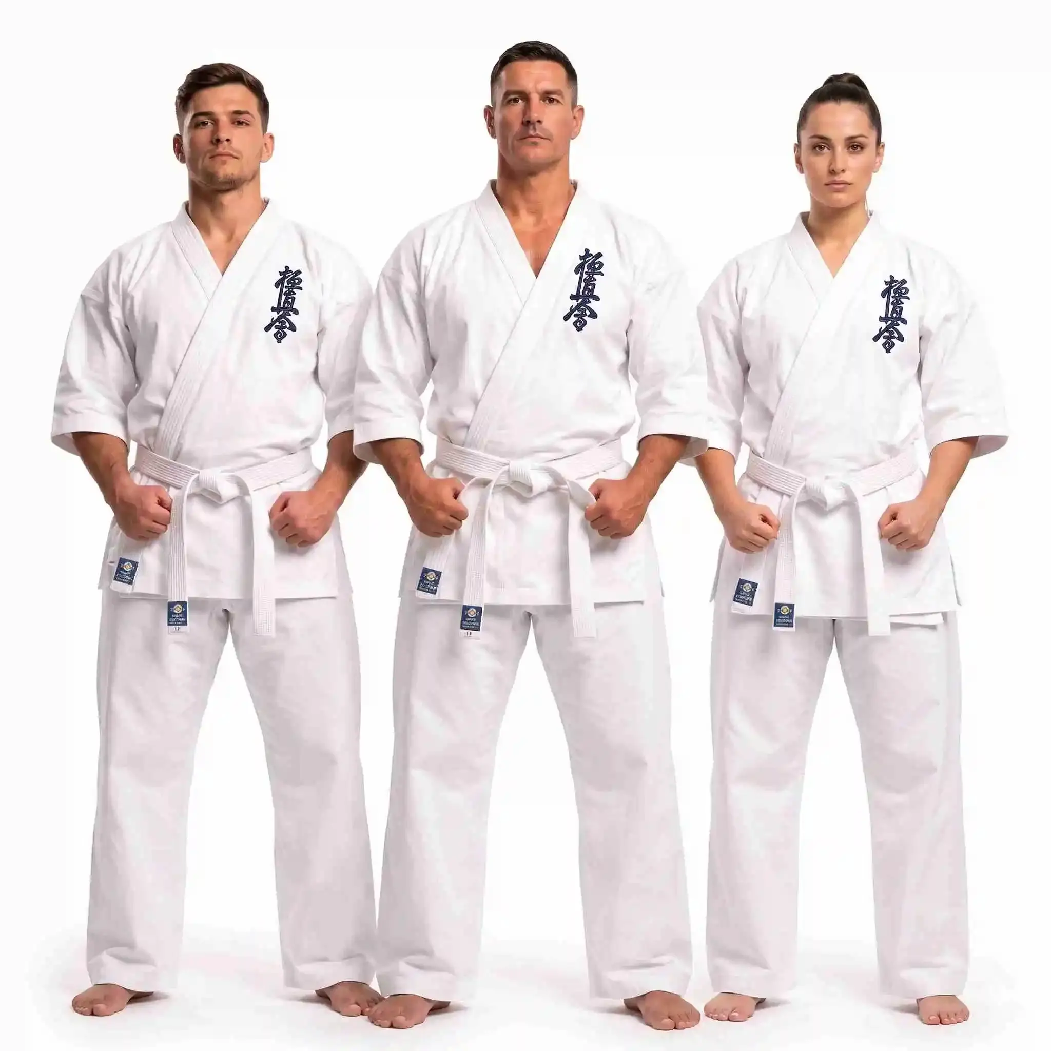 08-oz KYOKUSHIN KARATE UNIFORM WHITE KIDS GI & ADULT