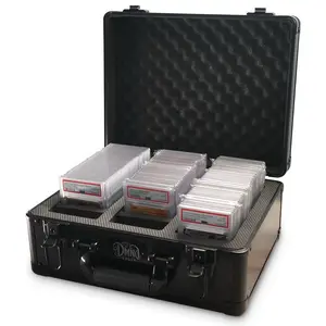 Graded Card Storage Box Graded Card Case for Sports Cards and Trading Card with Slab Holder Fits PSA GMA BGS HGA SGC CSG and Toploader Cards Antitheft Lock