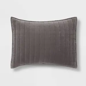 Channel Stitch Velvet Quilt Sham - Threshold