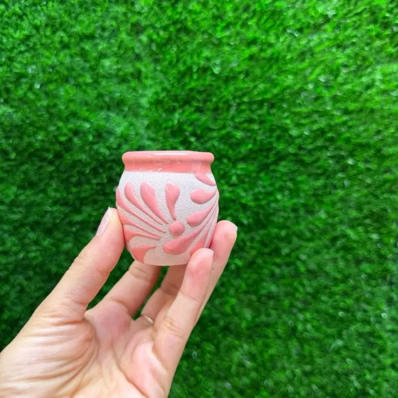 Engove Tequilero Relieve Tarrito Rosa Rosa Sets. (Cielito Lindo).