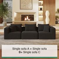 Single sofa A+Single sofa B+Single sofa C