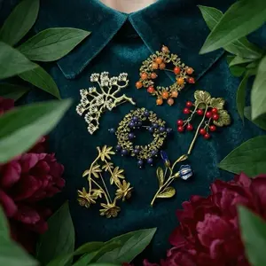 1p Floral any of these hijab pins and brooch collection