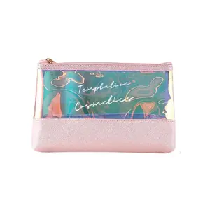 Temptation Cosmetics iridescent pink Makeup Bag