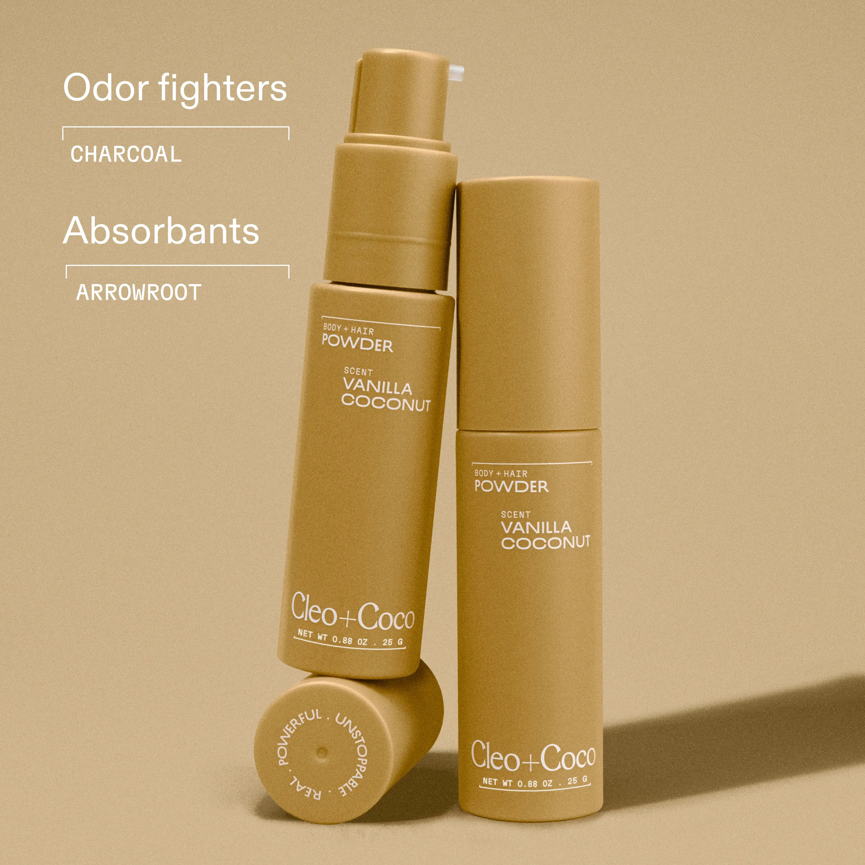 Cleo+Coco Hair and Body Powder Vanilla Coconut
